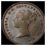 1844 Ceylon Copper 1/2 Farthing