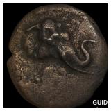 Bactrian Kingdom Demetrios Bronze Trichalkon NEAR