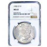 1900-O Morgan Silver Dollar NGC MS63