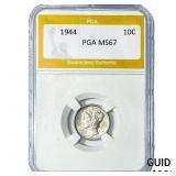 1944 Mercury Silver Dime PGA MS67