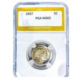 1937 Buffalo Nickel PGA MS65