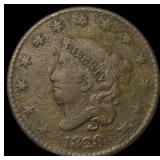 1828 Coronet Head Large Cent NEARLY UNCIRCULATED