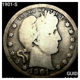 1901-S Barber Quarter NICELY CIRCULATED