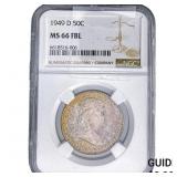 1949-D Franklin Half Dollar NGC MS66 FBL