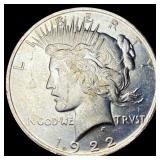 1922 Silver Peace Dollar GEM BU
