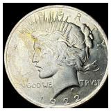 1922 Silver Peace Dollar CHOICE BU