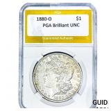 1880-O Morgan Silver Dollar PGA BU