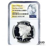 2023-S Silver Peace Dollar NGC PF70 Ultra Cameo