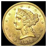 1878 Liberty Head Half Eagle $5 Gold UNCIRCULATED