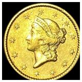 1850-C Gold $1 Liberty Head CLOSELY UNCIRCULATED