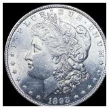 1893-S Silver Morgan Dollar GEM BU