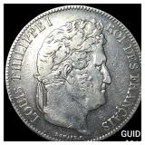 1840 France Silver 5 Francs