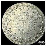 [1277] 1861 Turkey Silver 20 Kurush
