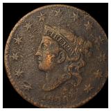 1840 Braided Hair Large Cent LIGHTLY CIRCULATED
