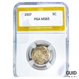 1937 Buffalo Nickel PGA MS65
