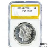 1879-S Rev 78 Morgan Silver Dollar PGA MS63