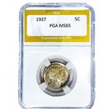 1937 Buffalo Nickel PGA MS65