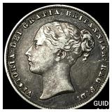 1860 Great Britain Silver 1 Shilling