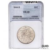 1944-S Walking Liberty Half Dollar NNC MS65