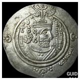 Arab-Sasan. Abdullah ibn al-Zubayr Silver Drachm