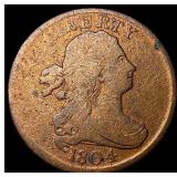 1804 Copper Half Cent NEARLY UNCIRCULATED