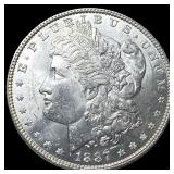 1887 Morgan Silver Dollar GEM BU