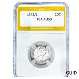 1942/1 Mercury Silver Dime PGA AU50