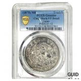 1875 Japan Silver Trade Dollar PCGS VFDetails Chop
