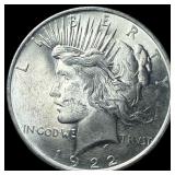 1922 Silver Peace Dollar GEM BU
