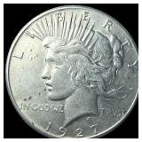 1927 Silver Peace Dollar CHOICE AU