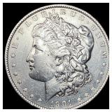 1878-S Silver Morgan Dollar & 1827 Capped Bust Dim