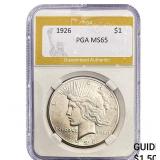 1926 Silver Peace Dollar PGA MS65