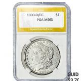 1900-O/CC Morgan Silver Dollar PGA MS63