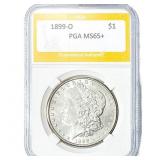 1899-O Morgan Silver Dollar PGA MS65+
