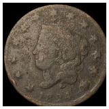 1824 Coronet Head Large Cent NICELY CIRCULATED