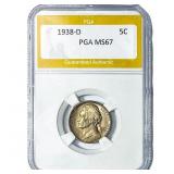 1938-D Jefferson Nickel PGA MS67
