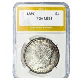 1889 Morgan Silver Dollar PGA MS63