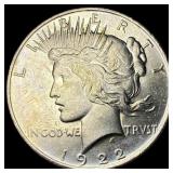 1922 Silver Peace Dollar CHOICE BU