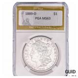 1889-O Morgan Silver Dollar PGA MS63