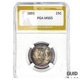 1893 Isabella Silver Quarter PGA MS65