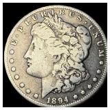 1894-O Silver Morgan Dollar LIGHTLY CIRCULATED