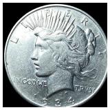 1934-D Silver Peace Dollar NEARLY  UNCIRCULATED