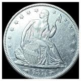 1874 Arrows Seated Liberty Half Dollar  CLOSELY U