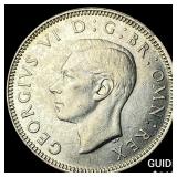 1943E Great Britain Silver 1 Shilling