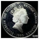 1985 British Virgin Islands Silver $20 Proof