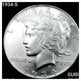 1934-S Silver Peace Dollar UNCIRCULATED