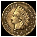 1862 Indian Head Cent NEARLY UNCIRCULATED