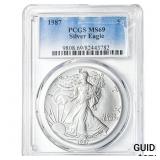 1987 Silver Eagle PCGS MS69