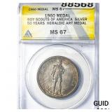 1960 Medal Boy Scouts of America  ANACS MS67