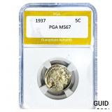 1937 Buffalo Nickel PGA MS67